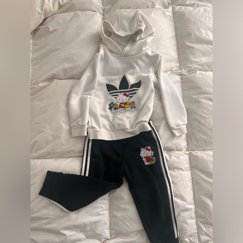 adidas Originals x Hello Kitty Infant Girls' Hoodie Set​ -White/Black